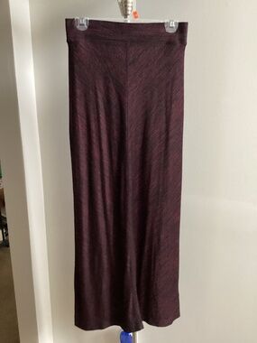 Black and red chevron maxi skirt